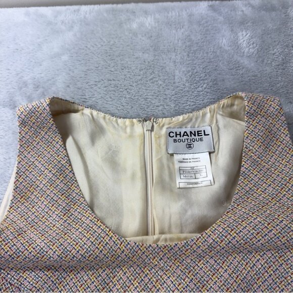 Chanel Boutique Wool Silk Tweed Dress Small - Picture 6 of 16